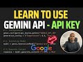 Gemini Pro API in Python: Learn to Access using Google API Key