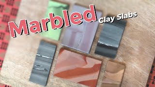 Clay Tutorial 10: Marbled Polymer Clay Slabs