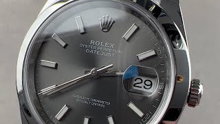 Rolex Datejust 41 Dark Rhodium 126300 Rolex Watch Review
