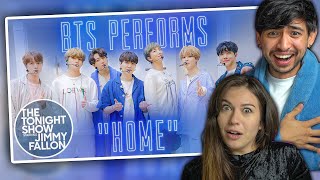 BTS 'HOME' on Jimmy Fallon - FIRST TIME COUPLES REACTION!