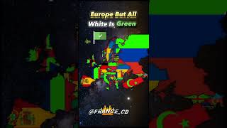 Europe but all white is green #map #mapping #europe