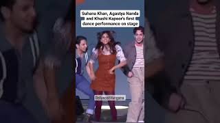 Team #thearchies #suhanakhan #agastyananda #khushikapoor performed on stage #shortsvideo