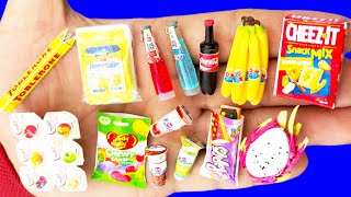 62 DIY MINIATURE FOOD AND SWEETS, REALISTIC HACKS AND CRAFTS FOR BARBIE DOLLHOUSE !!!