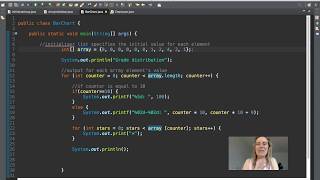 44) Summary of bar chart and how to sum an arrays values | Java with Ali