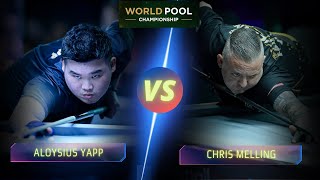 ALOYSIUS YAPP VS CHRIS MELLING | 2024 WORLD POOL CHAMPIONSHIP #billiards #nineball #9ballpool