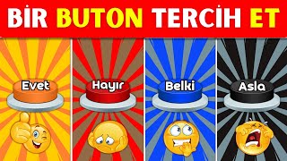 Bir Buton SEÇ ! 😎 Evet, Hayır, Belki Asla Oyunu! Part 1🟢🔴🟡🟣