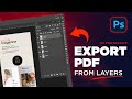 Save PDF from Layers in Photoshop | Export PDF from layers in Photoshop | Adobe Photoshop Teachings