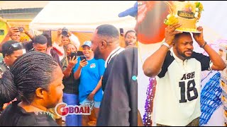 Romantic Moment Odunlade Adekola’s Wife Dances with Him at His Surprise Birthday at Their Home!