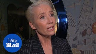 Emma Thompson shuts down reporter over Royal Wedding talk - Daily Mail