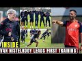 VAN NISTELROOY TAKES CHARGE! FIRST TRAINING SESSION AS MANCHESTER UNITED HEAD COACH