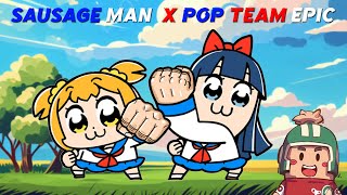 NEW COLLABORATION SAUSAGE MAN X POP TEAM EPIC #sausageman #popteamepic