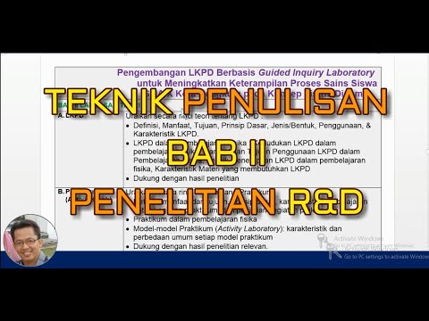 PENELITIAN R&D - TEKNIK PENULISAN BAB II KAJIAN TEORI Skripsi Tesis ...