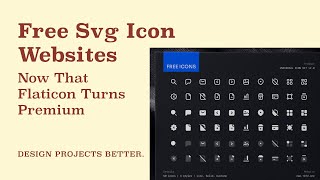 How to find SVG pixel-perfect icons for your next project. P.S. Flaticon turns premium