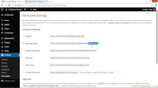 WordPress Tutorial | Configuring Permalink Settings