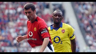 Roy Keane vs Vieira | vs Arsenal 2003 Premier League | Battle of Old Trafford | All Touches