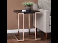 southern enterprises barcia black side table the classy home