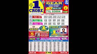 Today nagaland lottery result 8pm 20.01.2025#nagalandlottery #lotteryresult #shortsvideo