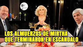 Los almuerzos que Mirtha Legrand que terminaron en escandalo