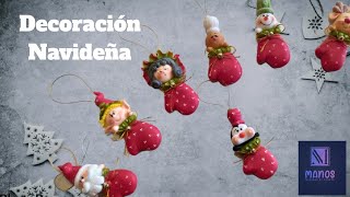 Adornos y Decoracion Navideña - Guantes Decorativos en Porcelanicron o Porcelana Fria
