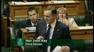 Question 8: Hon Pete Hodgson to the Prime Minister