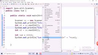 Input in Java using Scanner class(Class 9 ICSE)