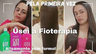 Alisei o cabelo: Usei a Fioterapia pela primeira vez, progressiva sem formol