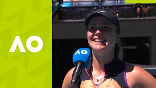 Elina Svitolina 'I was strong mentally' (1R) on-court interview | Australian Open 2021