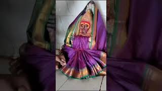 shri mayakka devi saree draping video ✨🙏🌺#hinduguru #chinchani #mahishasuramardini