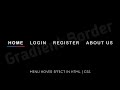 Menu Hover Effect Using Html and Css | Cool Gradient Border Menu Effects in CSS3