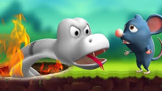 பாம்பு எலி சண்டை கதை Snake and Rat Fight | 3D Animated Tamil Moral Stories | JOJO TV Tamil Stories