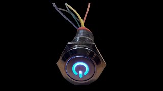 3 ways to wire push button latching 12v switch with LED