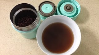 THERMOS 膳魔師 我的料理小館-真空食物燜燒罐料理教學-紅豆水