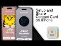 How To Setup and Share Contact Card On iPhone! [iOS 18]