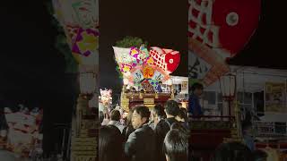 岩瀬曳山祭 諏訪神社前の引き合い    富山県富山市