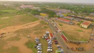 Bird view of cuddalore silver Beach