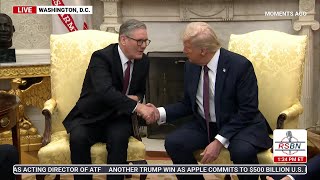 WATCH: President Trump \u0026 UK PM Keir Starmer Meet Inside the Oval Office - 2/27/25