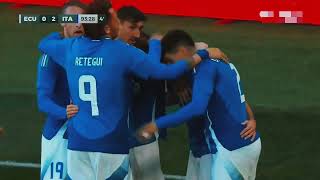 ملخص مباراة ايطاليا و الإكوادور 2-0 | اهداف ايطاليا و الإكوادور اليوم | مباراة إيطاليا اليوم