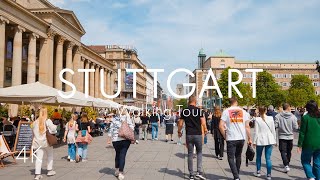 Stuttgart | City Center | Walking Tour | 4K