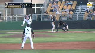 BASEBALL HIGHLIGHTS: Joey Rezek picks up 2 run homer as Braves beat the Bulldogs 5-2 tuesday night!