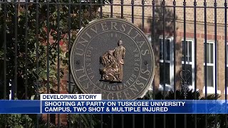 Student reacts after shooting on Tuskegee University campus