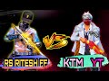 RS RITESH FF vs KTM YT// 1vs1 Costome Challenge 🔥🔥