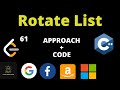Rotate List Leetcode | Leetcode 61 | Leetcode October Challenge