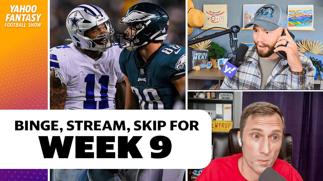 NFL Week 9 Fantasy Viewer Guide: Games To Binge, Stream, Skip - YouTube