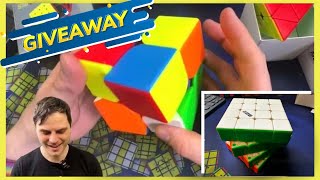 Giant 2x2, UV coated 4x4, and Pyraminx from DianSheng