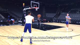 [!] Steph Curry & Kevin Durant shooting after Golden State Warriors (5-3) practice, day before Spurs