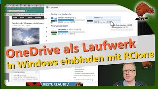Mount OneDrive as a drive in Windows with Rclone