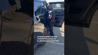 Video shows juvenile arrested for charges relating to Alabama mass shooting