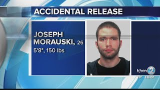 Inmate mistakenly released