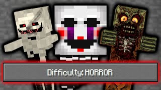 So I Added a "HORROR" Mode Difficulty to Minecraft...