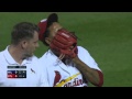 mil@stl martinez exits with shoulder tightness